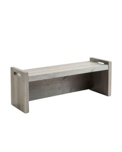 Glen Crest Narrow Outdoor Storage Bench - Gray