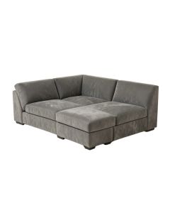 Alemanno 142 '' Wide Microfiber/Microsuede Corner Sectional