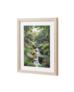 Rock Garden Gel Coat - 2 Piece Picture Frame Set Print Set On Canvas