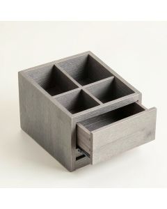 Spruce Bluff Empty Coffee-Station Organizer - Gray (synthetic illustration; no displayed measurements)