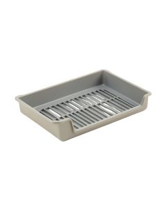 Juniper Dale Empty Under-Desk Cable Tray - Gray (synthetic illustration; no displayed measurements)