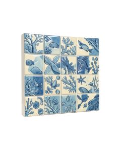 Marine Animals 0.9 '' X 0.9 '' Random Mosaic Wall & Floor Tile (synthetic illustration; no displayed measurements)