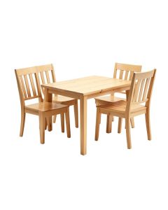 Padstow 3 - Piece Pine Solid Wood Breakfast Dining Set