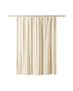 Dawn Brook Shower Curtain Hanging Flat From A Plain Rod - Cream (synthetic illustration; no displayed measurements)