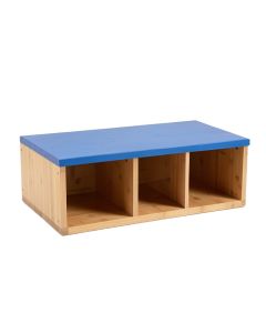 Spruce Crest Shoe Storage Bench - Blue (synthetic illustration; no displayed measurements)
