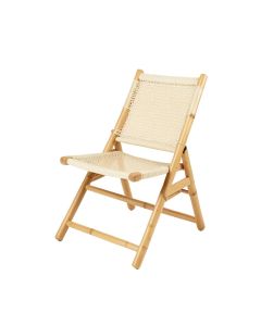 Ash Bridge Folding Outdoor Chair - Ivory