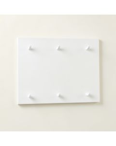 Brook Crossing Empty Wall-Mounted Tool Organizer Panel - White (synthetic illustration; no displayed measurements)