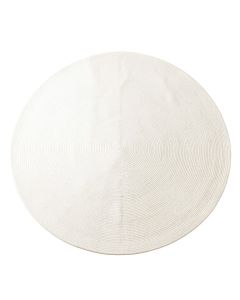 Moss Arc Round Area Rug - White