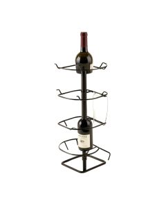 Spinella 4 Bottle Hanging Wine Bottle & Glass Rack