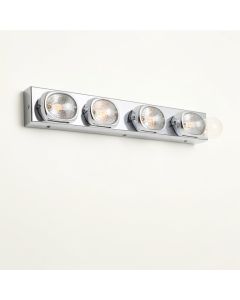 4-Light Chrome Vanity Light (synthetic illustration; no displayed measurements)