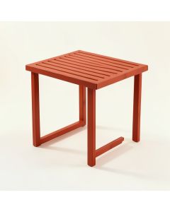 Clay Dale Compact Balcony Table - Terracotta (synthetic illustration; no displayed measurements)