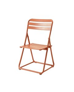 Reed Canyon Folding Outdoor Chair - Terracotta (synthetic illustration; no displayed measurements)