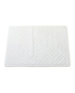 Cliff Bluff Bath Mat - White