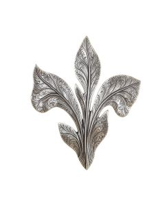 Flowing Hand Painted Etched Metal Wall Décor