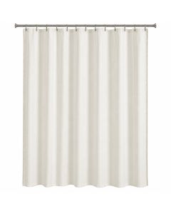Dune Dell Shower Curtain Hanging Flat From A Plain Rod - Ivory (synthetic illustration; no displayed measurements)