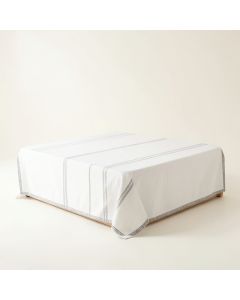 Ash Dale Flat Bed Sheet - White (synthetic illustration; no displayed measurements)