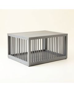 Wren Bridge Empty Furniture-Style Pet Crate - Gray (synthetic illustration; no displayed measurements)