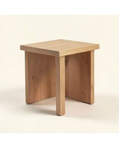 Abelone Solid Wood End Table (synthetic illustration; no displayed measurements)