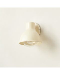 Birch Crest Wall Sconce Mounted On A Plain Wall - Cream (synthetic illustration; no displayed measurements)