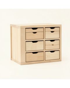 Heath Branch Small-Parts Storage Drawer Cabinet - Beige (synthetic illustration; no displayed measurements)