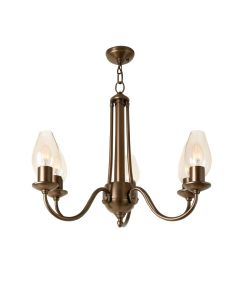 Meinhardt 3-Light Shaded Empire Chandelier (synthetic illustration; no displayed measurements)
