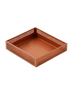 Meadow Bend Empty Under-Desk Cable Tray - Terracotta (synthetic illustration; no displayed measurements)