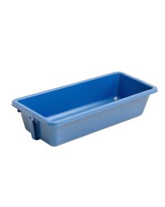 Cedar Dale Empty Railing Planter With Integral Brackets - Blue (synthetic illustration; no displayed measurements)