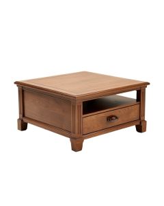 Regency Solid Wood Coffee Table With Storage (synthetic illustration; no displayed measurements)