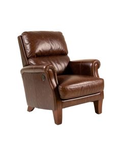 28.5 '' Wide Top Grain Leather Club Chair (synthetic illustration; no displayed measurements)