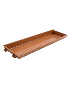 Meadow Edge Empty Under-Desk Cable Tray - Terracotta