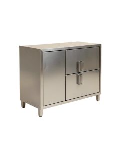 Pinegar Metal 4 Door Accent Cabinet