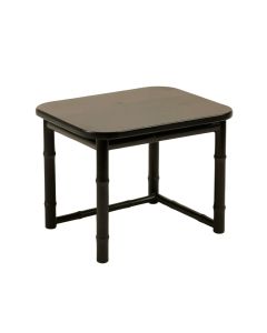 Maple Brook Compact Balcony Table - Black (synthetic illustration; no displayed measurements)