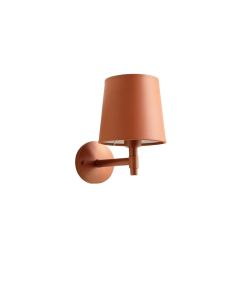 Cove Bluff Wall Sconce Mounted On A Plain Wall - Terracotta (synthetic illustration; no displayed measurements)