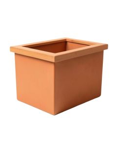 Reed Bend Closed Outdoor Storage Box - Terracotta