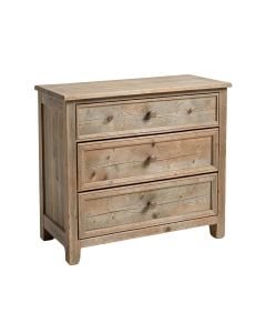 Sachiko 3 Drawer Aged Accent Chest (synthetic illustration; no displayed measurements)