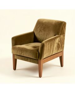 Easterling 22.5 '' Wide Tufted Velvet Slipper Chair (synthetic illustration; no displayed measurements)