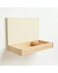 Olive Crest Empty Wall-Mounted Tool Organizer Panel - Cream (synthetic illustration; no displayed measurements)