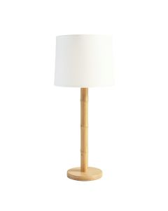 Glen Branch Floor Lamp With A Plain Fabric Shade - White (synthetic illustration; no displayed measurements)