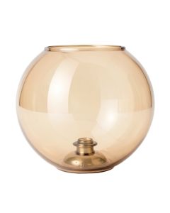 5.25 '' H Glass Oval Lamp Shade ( Screw On ) In Beige