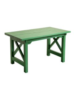 Maple Bridge Empty Workshop Workbench - Green (synthetic illustration; no displayed measurements)