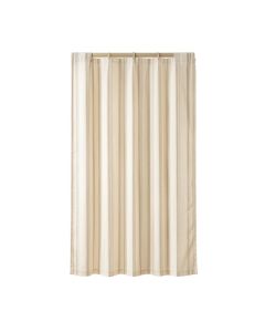 Juniper Crest Shower Curtain Hanging Flat From A Plain Rod - Cream (synthetic illustration; no displayed measurements)