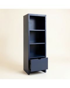 Clay Arc Narrow Cubby Tower (synthetic illustration; no displayed measurements)