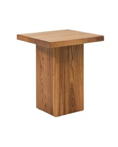 Polizzi Solid Wood Pedestal End Table (synthetic illustration; no displayed measurements)