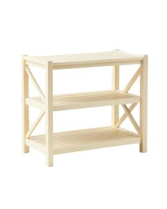 Elm Crest Empty Seed-Starting Shelving Unit Without Lights - Cream