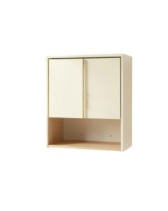 Pine Bend Wall-Mounted Laundry Cabinet - Cream (synthetic illustration; no displayed measurements)