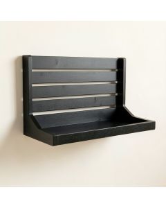 Bay Dell Wall-Mounted Entryway Organizer Shelf - Black (synthetic illustration; no displayed measurements)