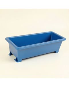 Laurel Arc Empty Railing Planter With Integral Brackets - Blue (synthetic illustration; no displayed measurements)