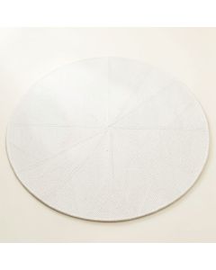 Olive Bend Round Area Rug - White (synthetic illustration; no displayed measurements)
