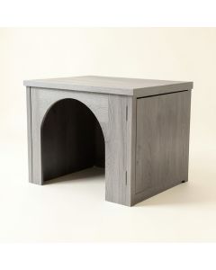Reed Dale Empty Furniture-Style Litter Enclosure - Gray (synthetic illustration; no displayed measurements)