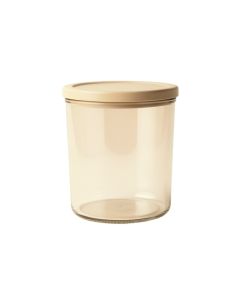Olive Branch Storage Canister With Lid - Beige